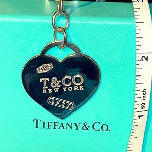 Tiffany & Co XL 1837 T&Co. NY heart pendant charm